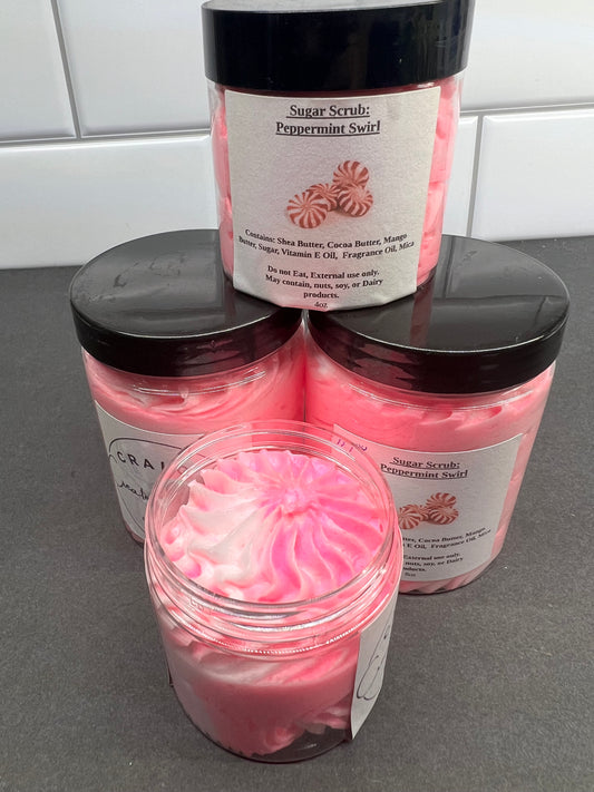 Peppermint Whipped Sugar Scrub